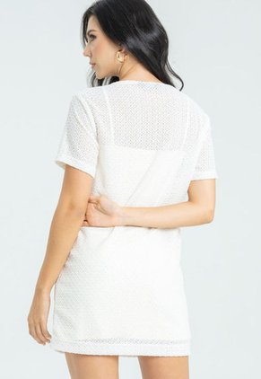 Vestido Malibu Tejido Blanco Ragged Pf12510396