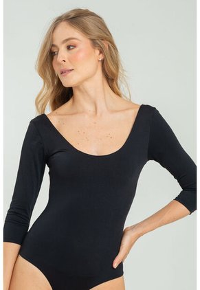 Body Malai 3/4 Negro Ragged Pf13100045