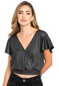 Blusa Cruzada Silver Negro Ragged Pf12120352 de Ragged