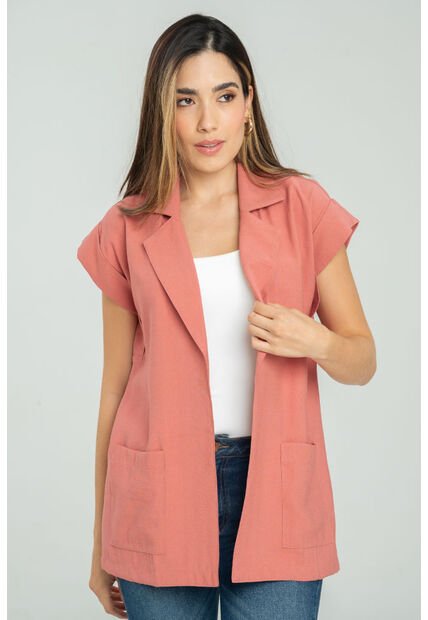 Chaleco Largo Missu Rojo Ragged Pf11150025