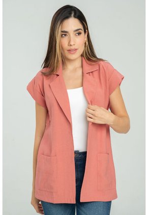 Chaleco Largo Missu Rojo Ragged Pf11150025