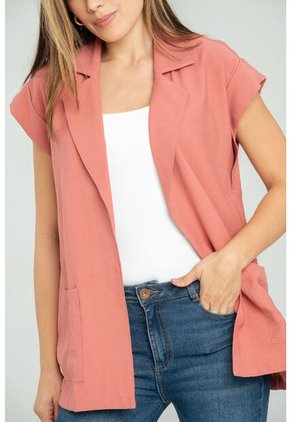 Chaleco Largo Missu Rojo Ragged Pf11150025