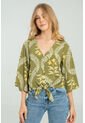 Blusa Karianne Verde Ragged Pf11112999 de Ragged