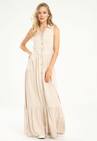 Vestido Safari Beige Ragged Pf11511239 Ragged