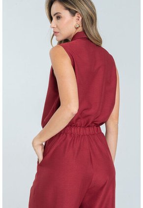 Enterizo Largo Katsiert Rojo Ragged Pf11530137