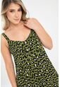Vestido Animal Print Verde Ragged Pf31511464 de Ragged