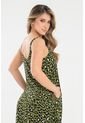 Vestido Animal Print Verde Ragged Pf31511464 de Ragged