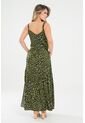 Vestido Animal Print Verde Ragged Pf31511464 de Ragged