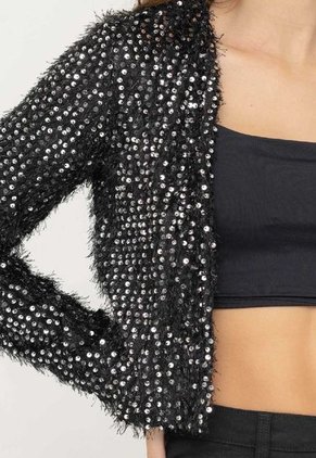 Chaqueta Brillo Negro Ragged Pf12130106