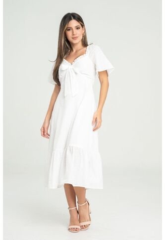Vestido Midi Cotton Blanco Ragged Pf31511471 Ragged