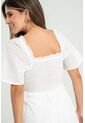 Vestido Midi Cotton Blanco Ragged Pf31511471 de Ragged