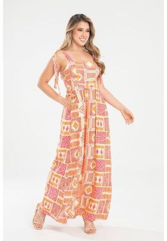 Vestido Largo Stallion Beige Ragged Pf31511472 Ragged