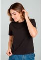 Camiseta Basica Manga Corta Negro Ragged Pf21120105 de Ragged