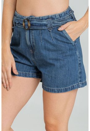 Short Canarias Hebilla Azul Ragged Pf21340010