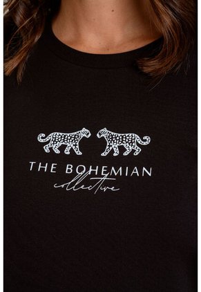 Camiseta Tiger Negro Ragged Pf21120112