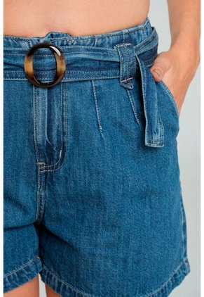 Short Canarias Hebilla Azul Ragged Pf21340010