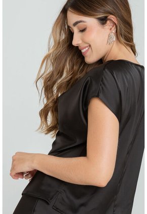 Blusa Ellie Negro Ragged Pf12110836