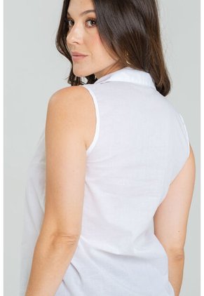 Blusa Jaz Blanco Ragged Pf11113029