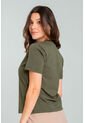 Camiseta Basica Manga Corta Verde Ragged Pf21120105 de Ragged