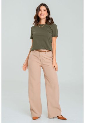 Camiseta Basica Manga Corta Verde Ragged Pf21120105