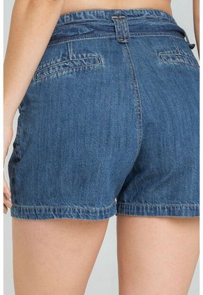 Short Canarias Hebilla Azul Ragged Pf21340010