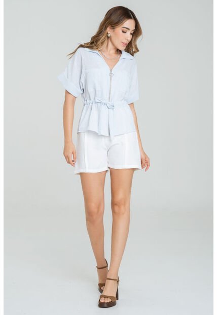 Camisa Safari Azul Ragged Pf11113026