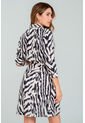 Vestido Animal Print Negro Ragged Pf11511417 de Ragged