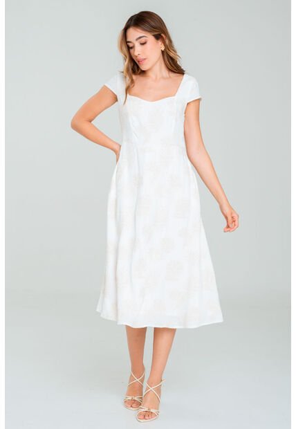 Vestido Pavia Blanco Ragged Pf11511428