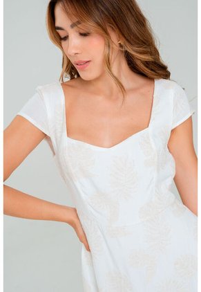 Vestido Pavia Blanco Ragged Pf11511428