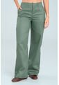 Pantalon Pespuntes Verde Ragged Pf21310044 de Ragged