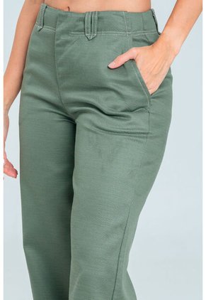 Pantalon Pespuntes Verde Ragged Pf21310044