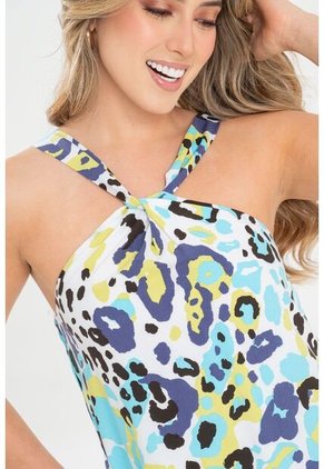 Vestido Corto Wynhee Azul Ragged Pf31511470