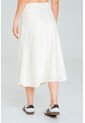 Falda Midi Satin Blanco Ragged Pf12320183 de Ragged