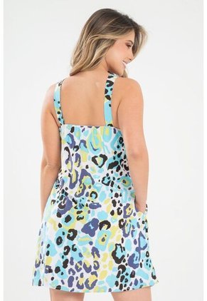 Vestido Corto Wynhee Azul Ragged Pf31511470