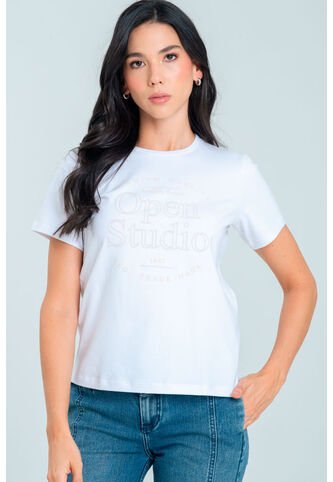 Camiseta Open Blanco Ragged Pf21120113 Ragged