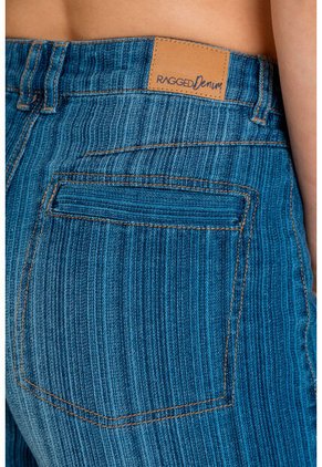 Jeans Ribetes Lyon Azul Ragged Pf21350071