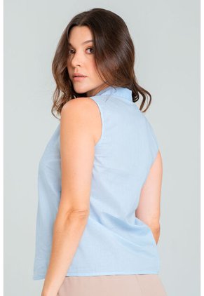 Blusa Jaz Azul Ragged Pf11113029