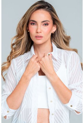 Camisa Rhuvuma Blanco Ragged Pf12110848