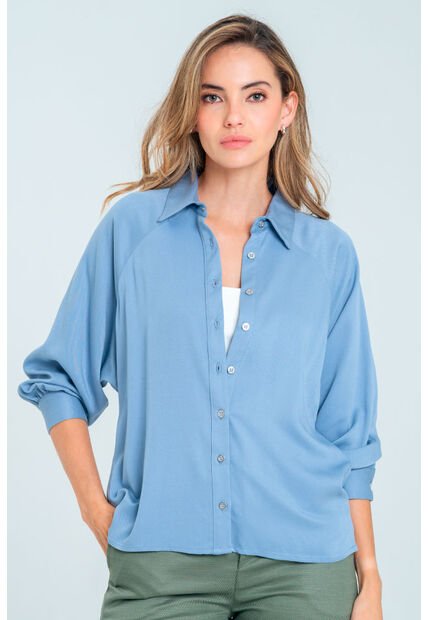 Camisa Henikha Azul Ragged Pf11113059
