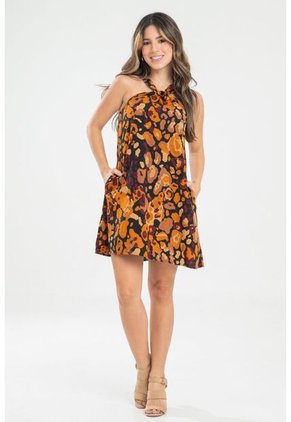 Vestido Corto Wynhee Negro Ragged Pf31511470