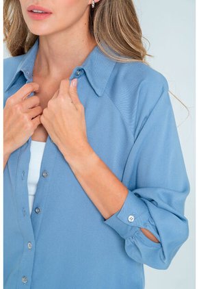 Camisa Henikha Azul Ragged Pf11113059