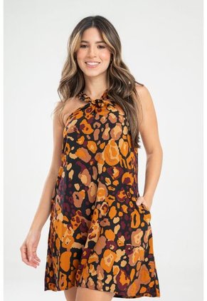 Vestido Corto Wynhee Negro Ragged Pf31511470