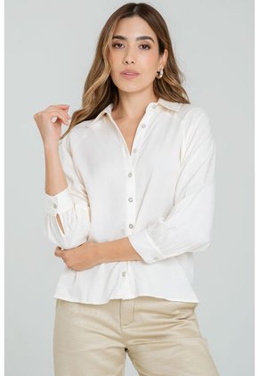 Camisa Henikha Blanco Ragged Pf11113059