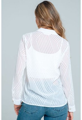 Camisa Rhuvuma Blanco Ragged Pf12110848