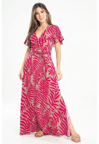 Vestido Largo Darrius Rojo Ragged Pf31511465 Ragged