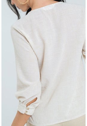 Blusa Monaco Beige Ragged Pf11113041