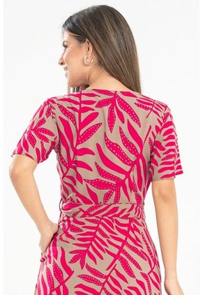 Vestido Largo Darrius Rojo Ragged Pf31511465