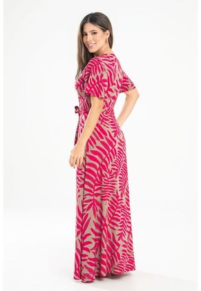 Vestido Largo Darrius Rojo Ragged Pf31511465