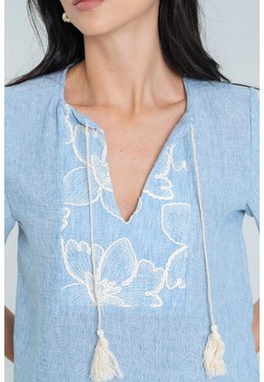 Blusa Monaco Azul Ragged Pf11113041