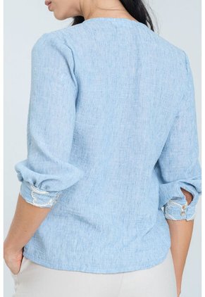 Blusa Monaco Azul Ragged Pf11113041